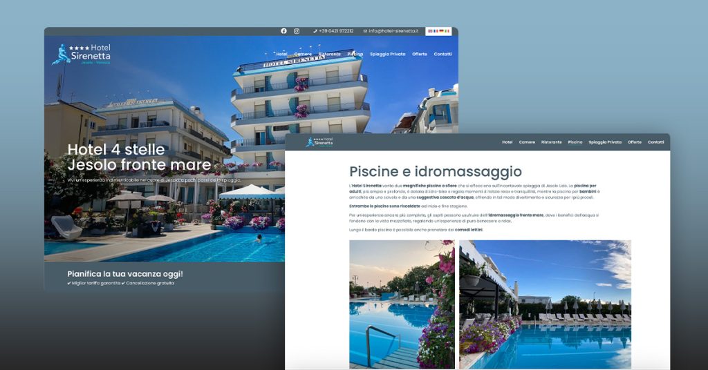 majaweb news case history hotel sirenetta sito web